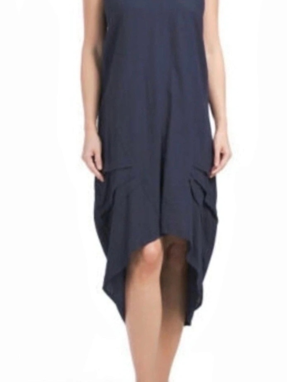 Cynthia Rowley High-Low Cowl Neck Dress in Blue Size XS
